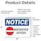 Signmission Restricted Access Sign, Vinyl Decal, 5in W x 3.5in L, 2PK OS-2PACK-NS-D-35-L-18072 - alternate 5